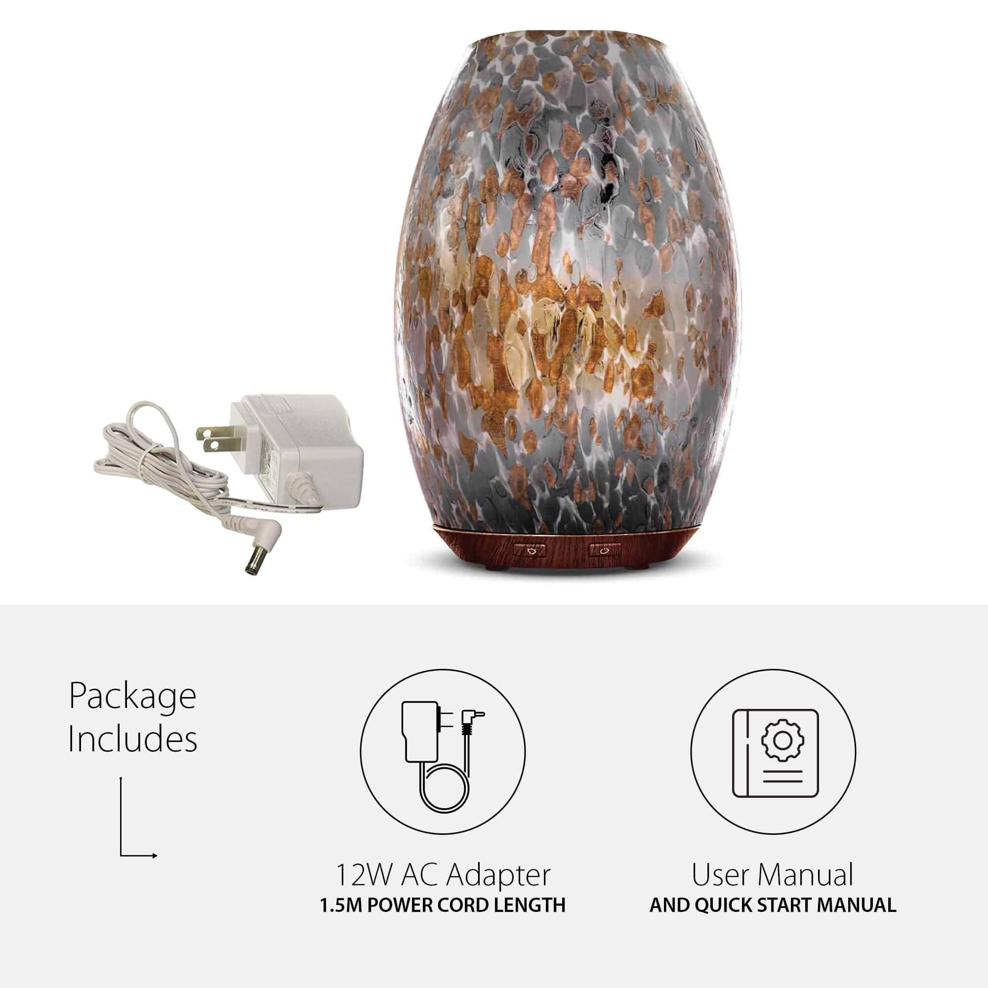 Greenair Inc. - Wholesale Electronic Diffuser - Brecia decorative hand-blown glass diffuser2