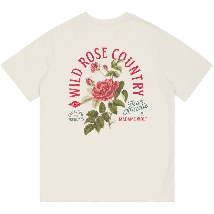 Wild Rose Country T-Shirt für den Großhandel von MADAME WOLF