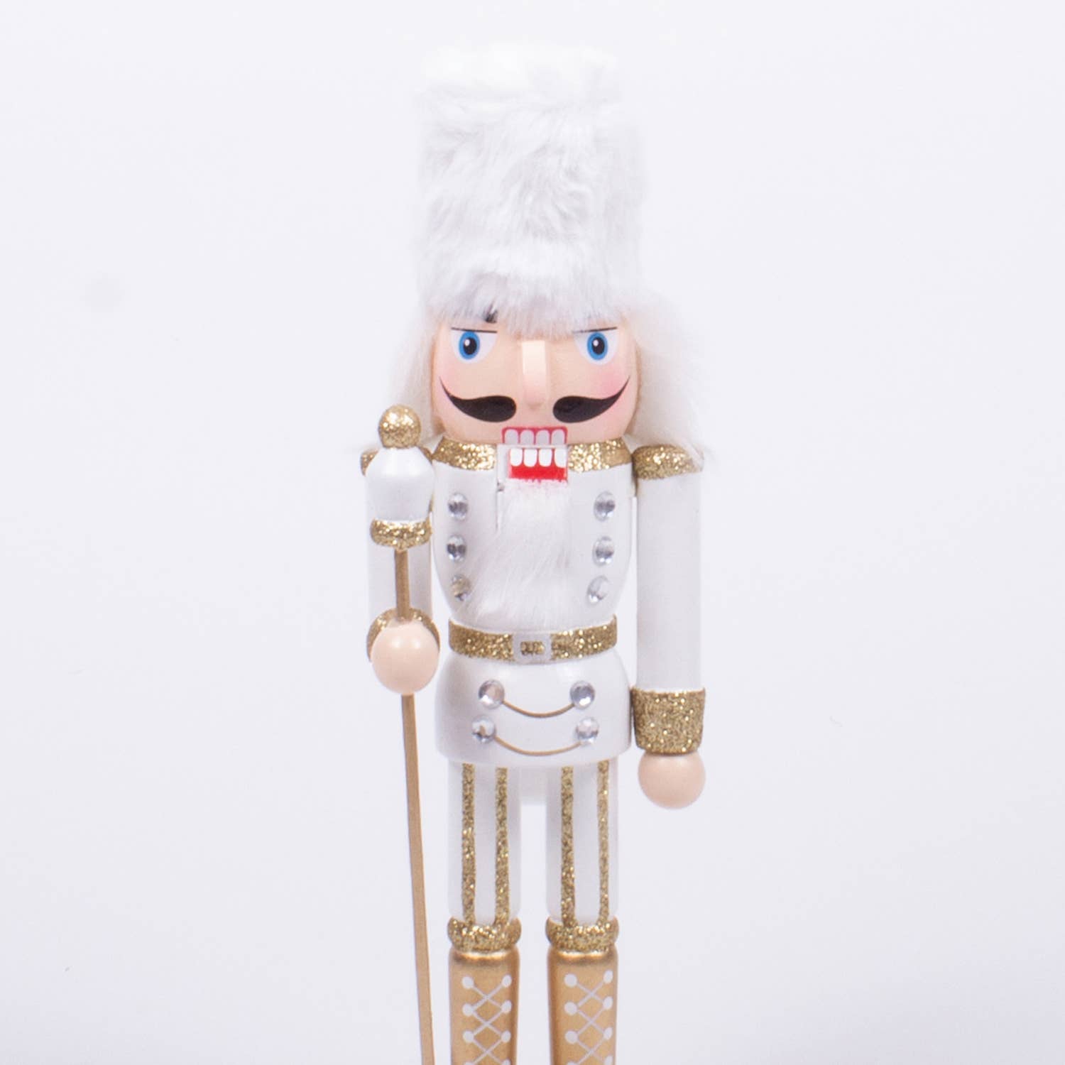 8 Oak Lane - Wholesale Holiday Nutcracker - White 10" Nutcracker1