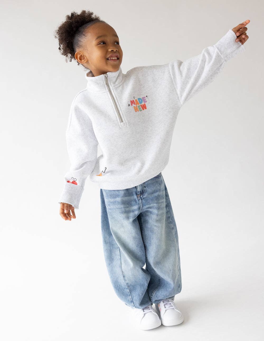 Elevated Faith - Wholesale Sweatshirt - Kids - Made New Kids Half-Zip4