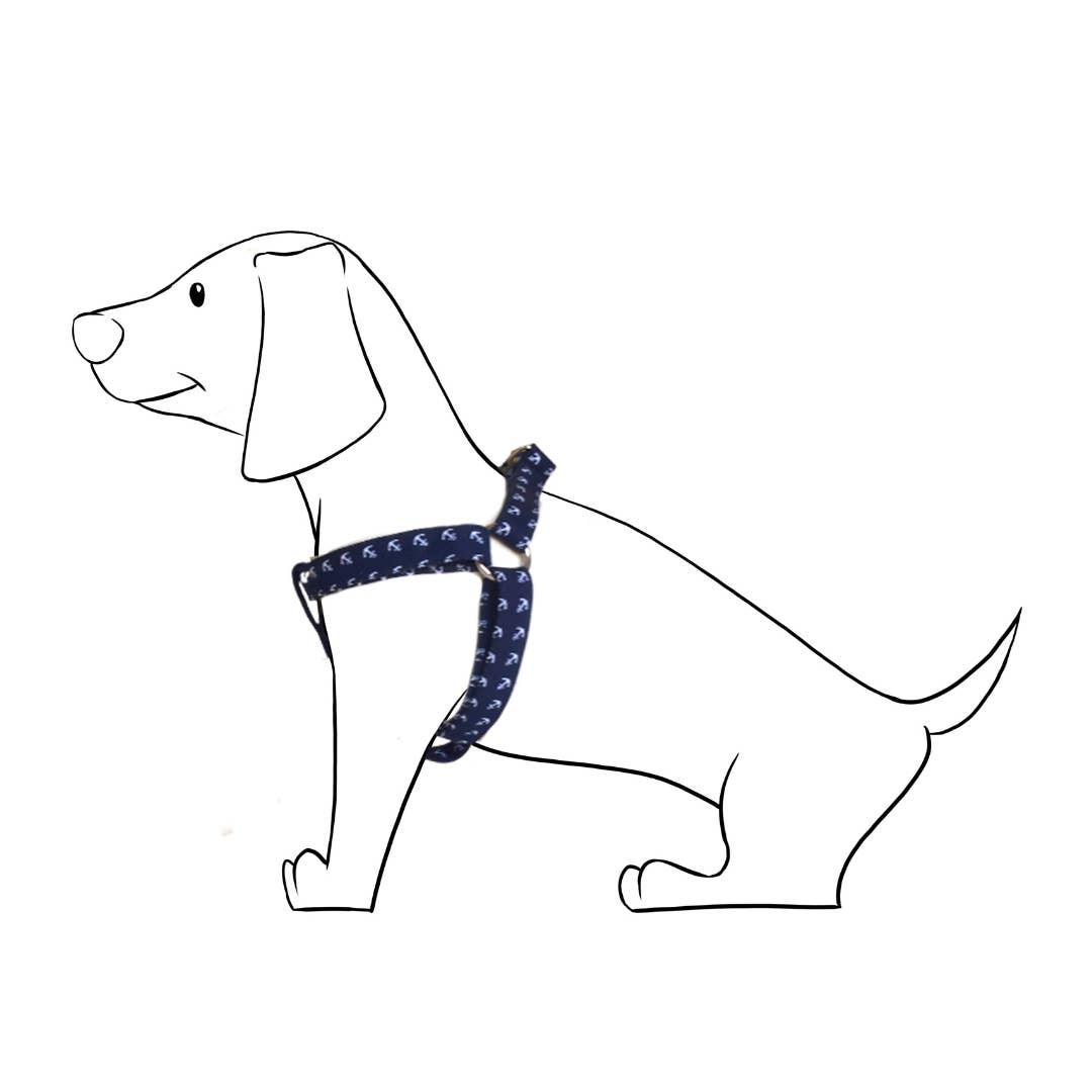 Izala Dog - Wholesale Pet Harness - Dog - Dog Harness - Ribbon Model “Marineros de Mar”0