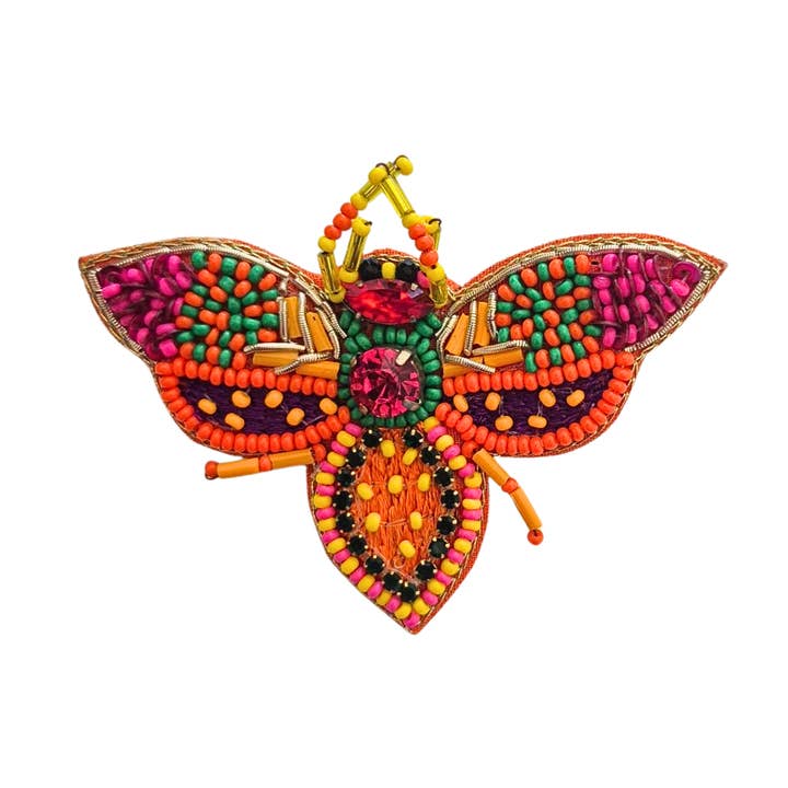 Beaded Brooch SKBO535 for wholesale by ZODA