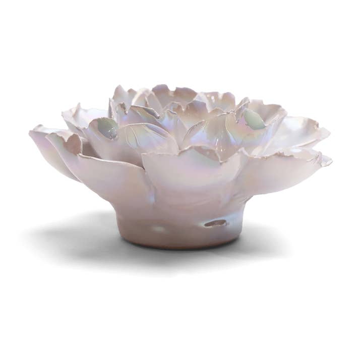 Chive - Wholesale Decorative Tabletop Object - Ceramic Flower Wall Art Pearl Rose1