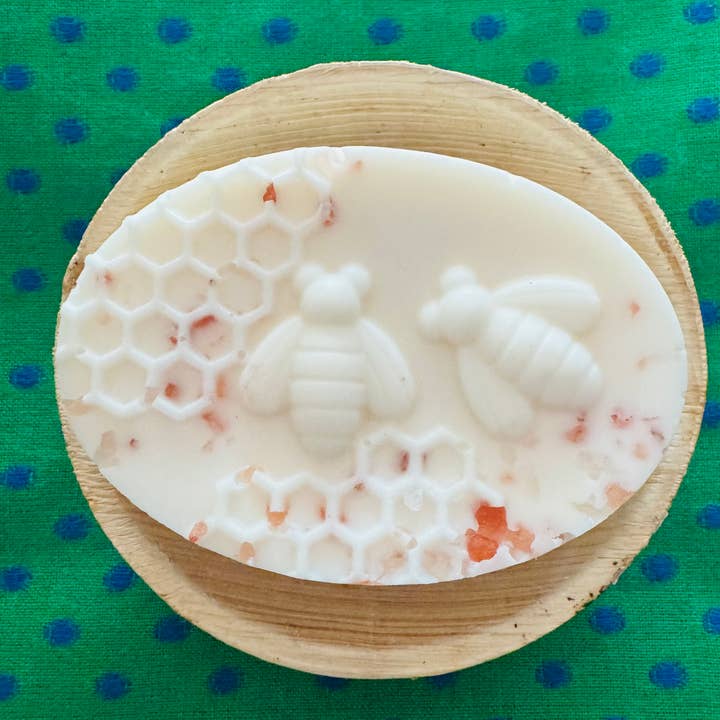 Moss and Coral Goat Milk Soap for wholesale by Chicky Moo- Handmade Goods