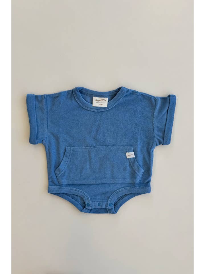 Blueberry Mini Terry Romper for wholesale on Faire5