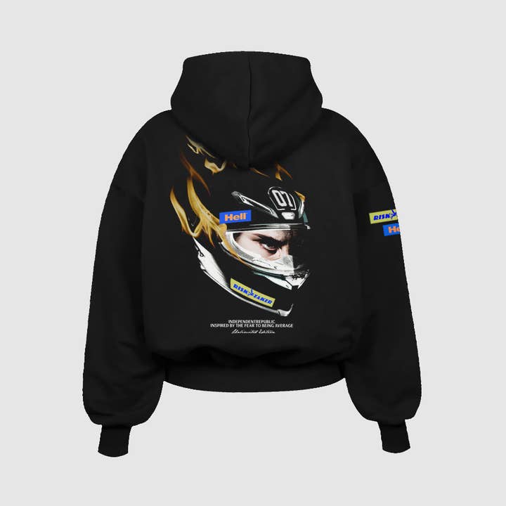 Felpa nera Limitless © for wholesale by Independent Republic