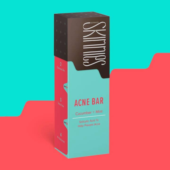 Skinnies Acne Bar Cucumber & Mint for wholesale by Skinnies