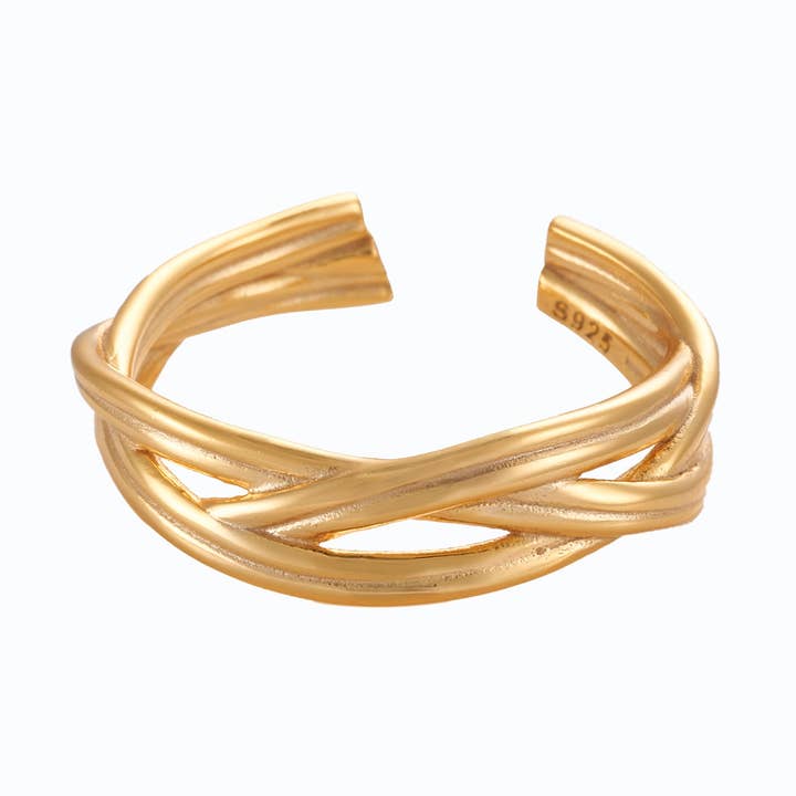 Woven - 925 Sterling Silver - Hypoallergenic for wholesale by Lillys Amsterdam