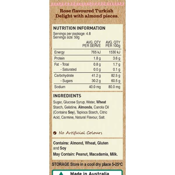 Kellys Candy Co. - Wholesale Gummy - Turkish Delight - Bulk 3kg