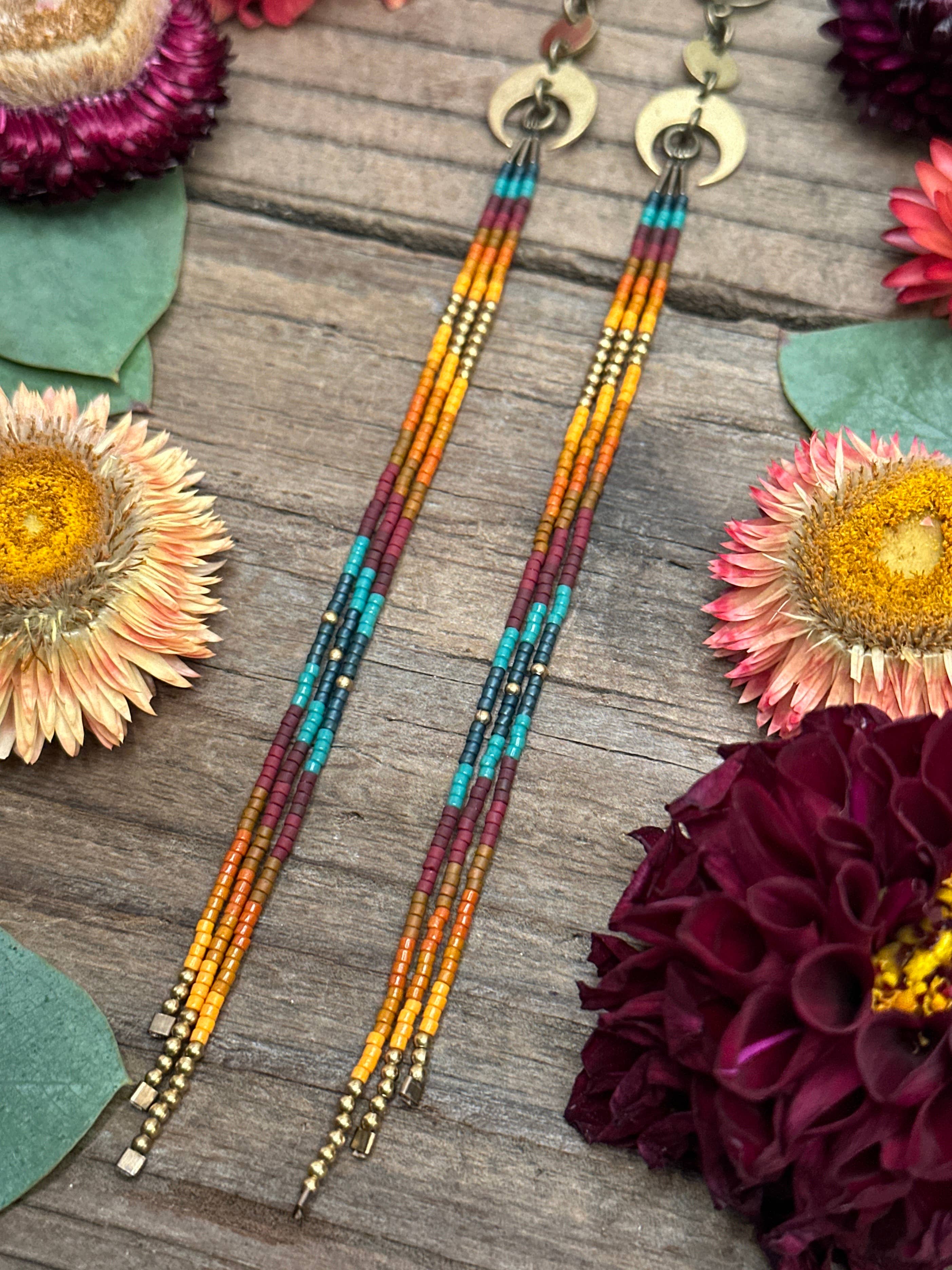 Dancing Willow - Wholesale Dangle Earrings - Harvest Heather Earrings2