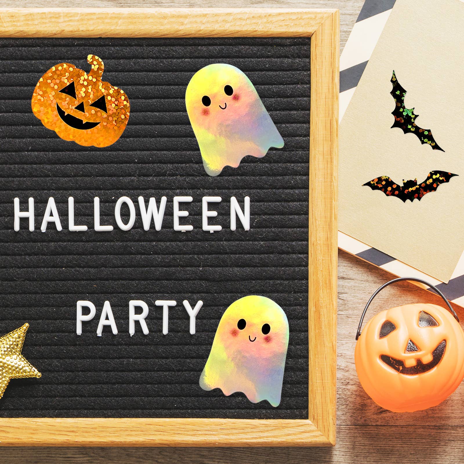 Wrapables.com - Wholesale Sticker - Wrapables Holographic Halloween Sticker Roll 500pcs7