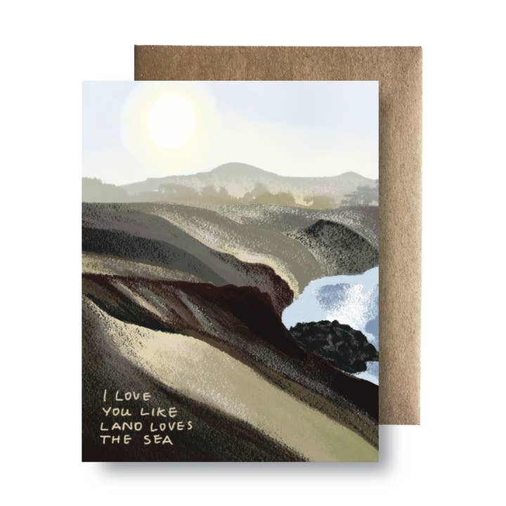 Maija Rebecca Hand Drawn - Wholesale Love Card - Land and Sea Love0