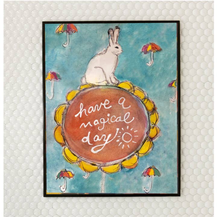 Art Print (8x10). Bunny Magical for wholesale by Blueberry Road Cards