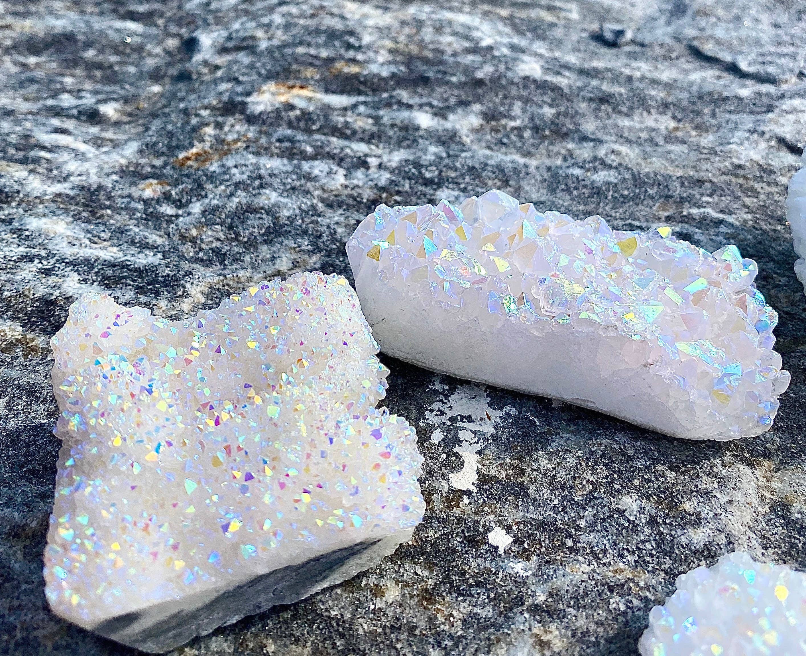 KayleeNYC - Vendita all'ingrosso Pietra/cristallo spirituale - Lotto all'ingrosso 2 libbre di cristallo grezzo a grappolo di quarzo aura angelica12