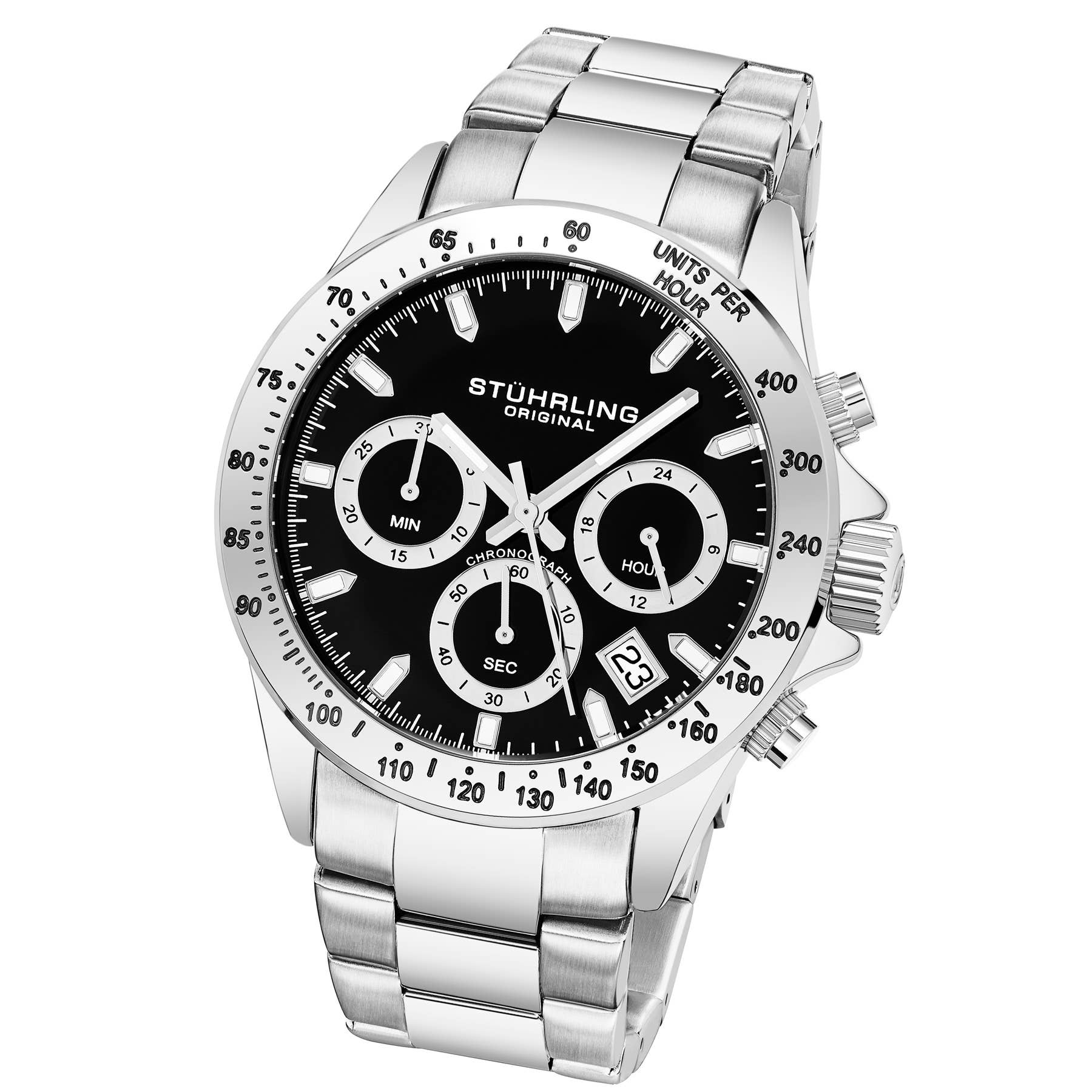 Stuhrling - Wholesale Polshorloge - Heren - Ultima 3960 Quartz 42mm chronograaf1