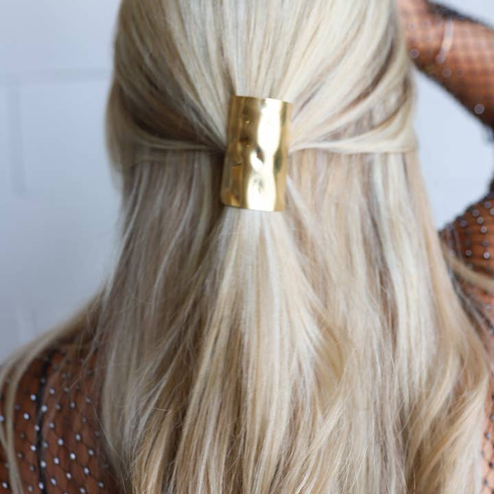 KAXI – wholesale Hair clip – Women’s – OVERSIZED PONYTAIL CUFF ( GOLD + SILVER )9