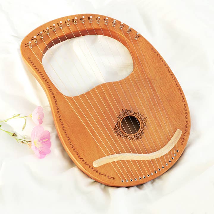Gypsy Soul - Wholesale Musical Instrument - 16 Strings Lyre Harp With Box - 1 Pcs