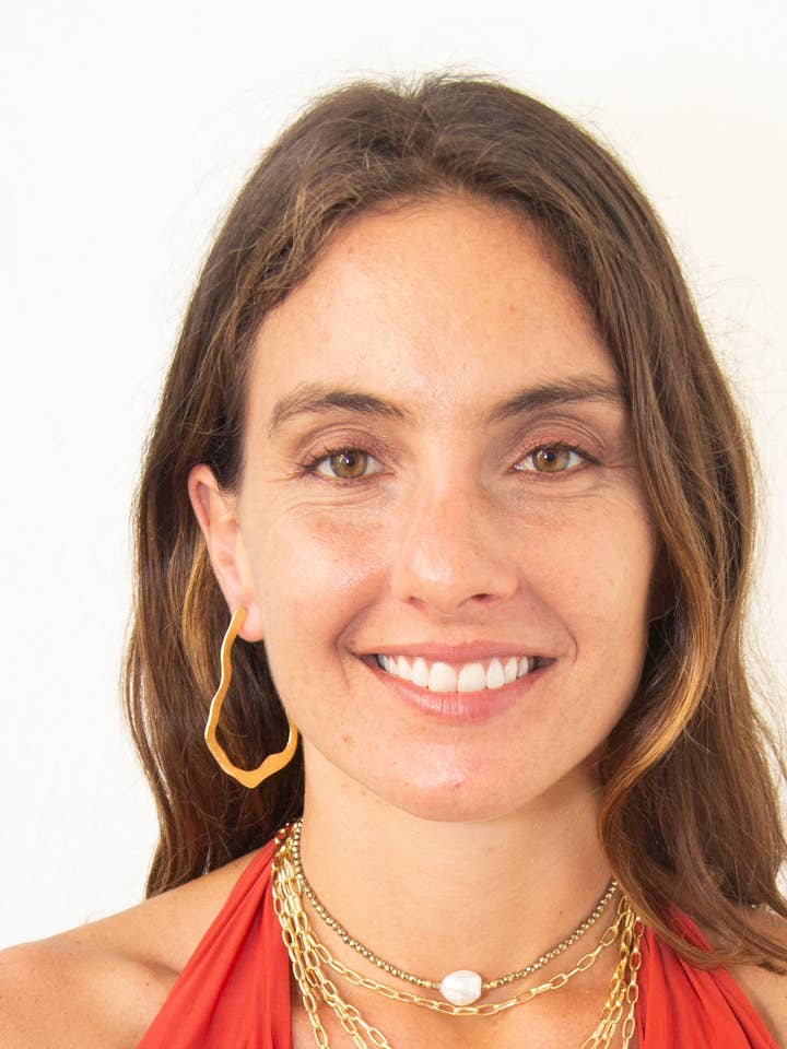 BOUCLES D'OREILLES CRÉOLES AMONEA pour la vente par Creative Brazil