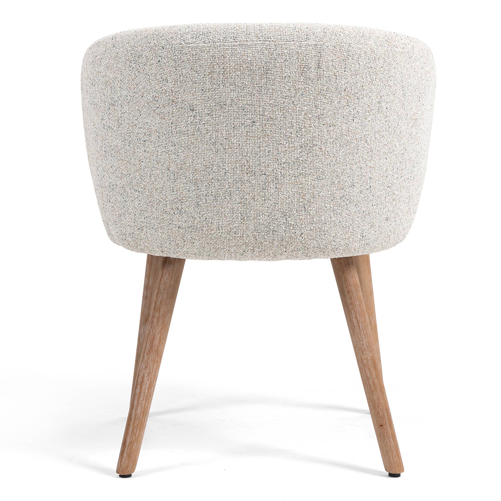 Glamour Home - Wholesale Chair - Set of 2 Bernice Beige Washed Boucle Fabric Dining Chair5