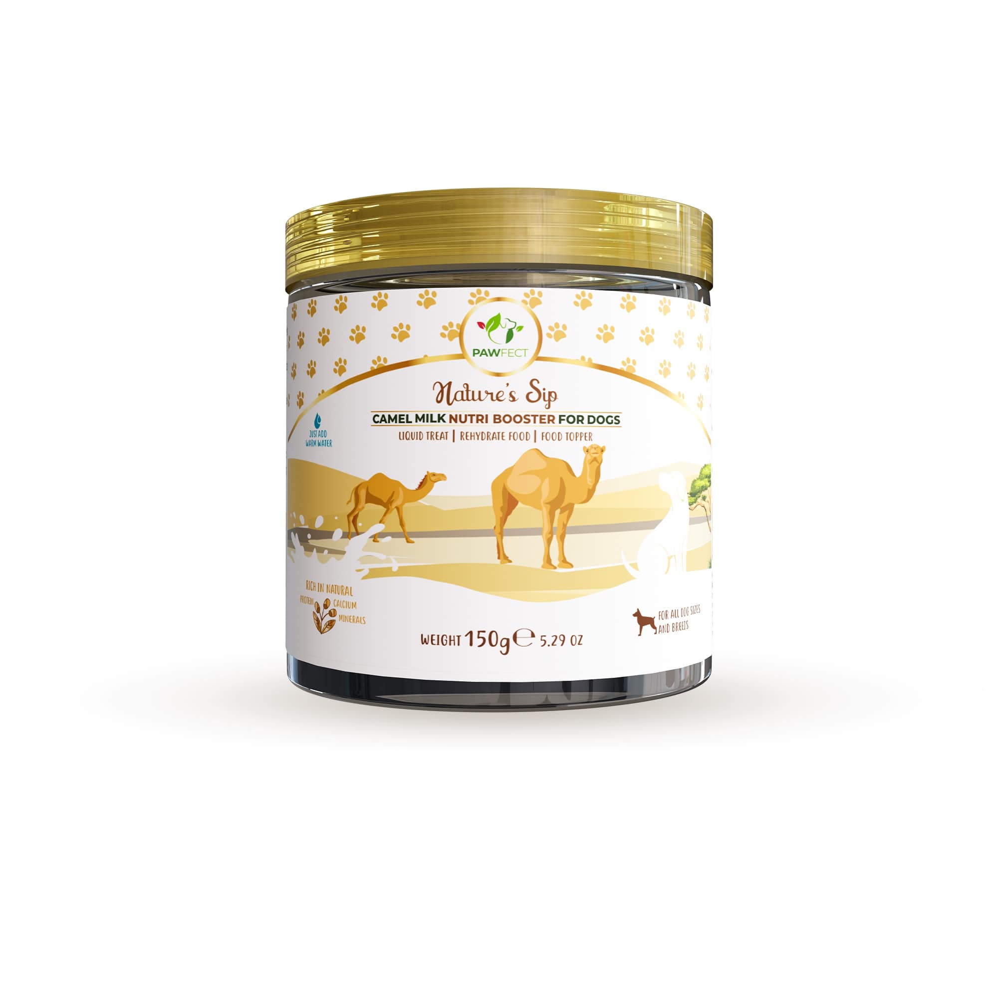 Finest Petfoods - Wholesale Pet Supplement - Dog - Pawfect Dog Camel Milk Plain 150 gr.