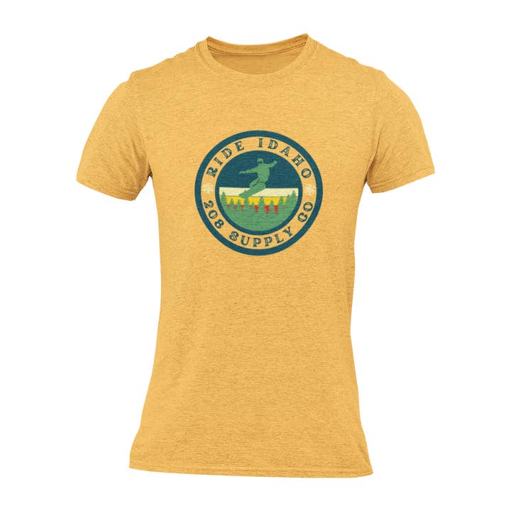 Snowboard Idaho Unisex Tee for wholesale by 208 Supply Co