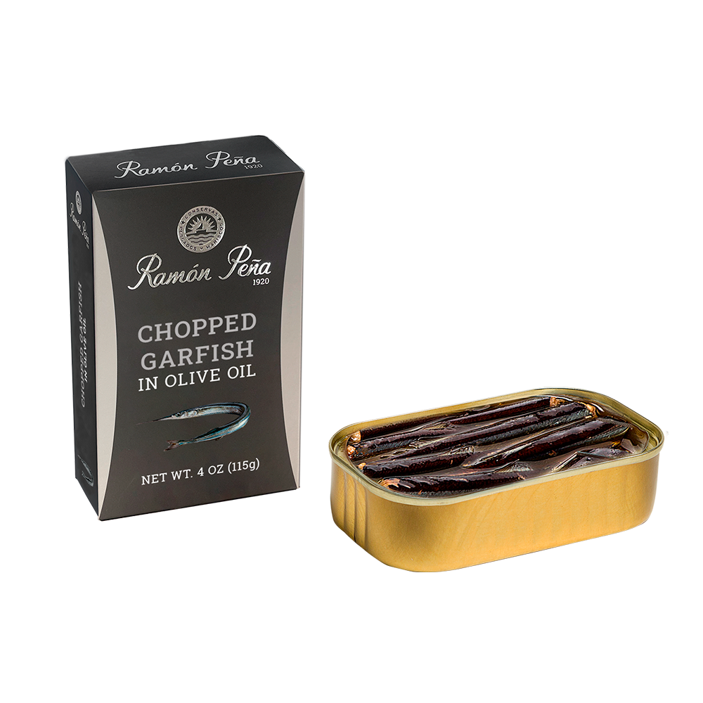 Ramón Peña - Venta al por mayor Conservas de pescado - Garfish Picado En Aceite De Oliva R. Peña LP0