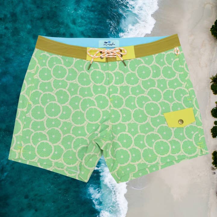 LIMES BOARD SHORT 5" Inseam for wholesale by El Tuggle