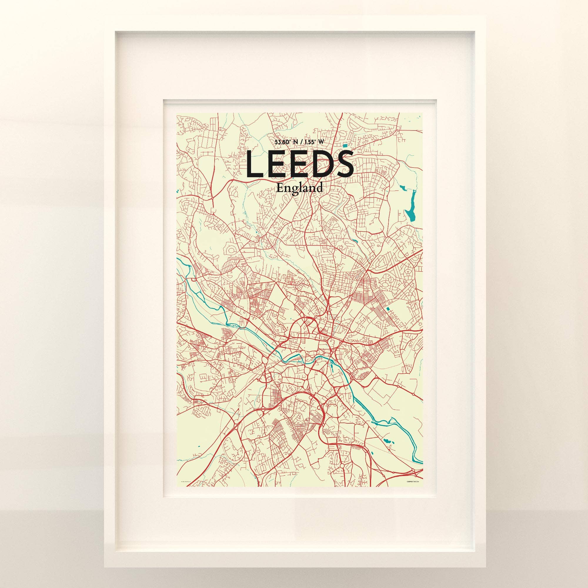 OurPoster.com – wholesale Poster – Leeds karta affisch182