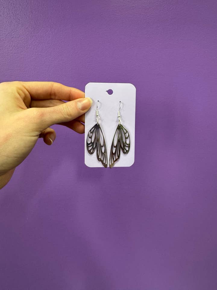 Handmade Silver Butterfly Earrings for wholesale by Kara’s Shop of Pretty Things