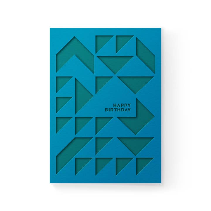 Biglietto tascabile Happy Bday Facets per la vendita all'ingrosso da parte di Dear Beni