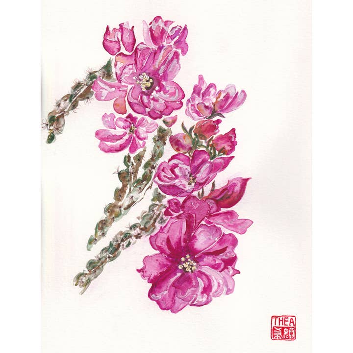 StudioThea.Co - Wholesale Everyday Greeting Card - Cholla Blossoms