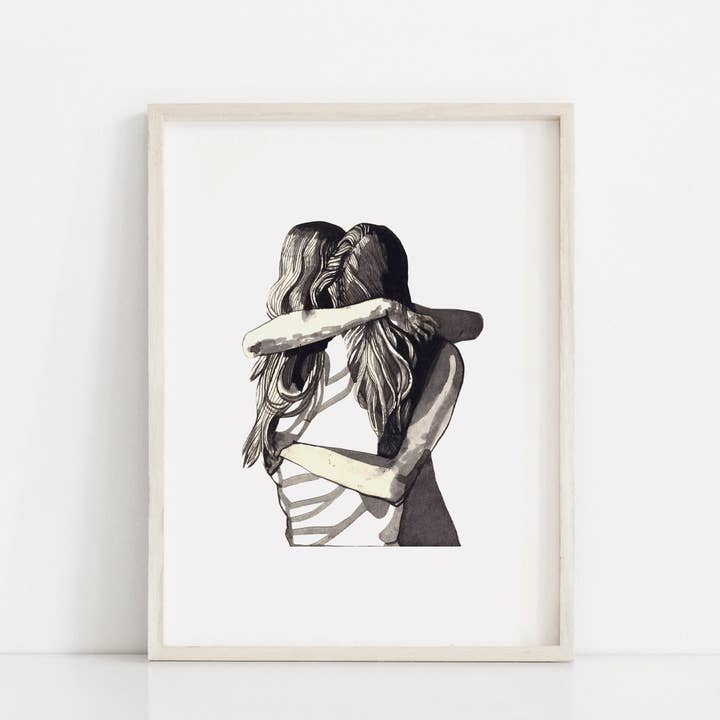 EMBRACE Vibrant Giclée Art Print by Renée Staeck for wholesale by Renee Staeck