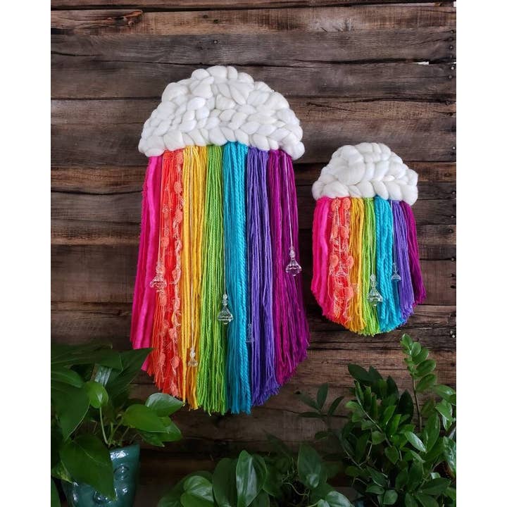 Texturize Your Eyes - Venta al por mayor Borla decorativa - Mini nube arco iris de neón