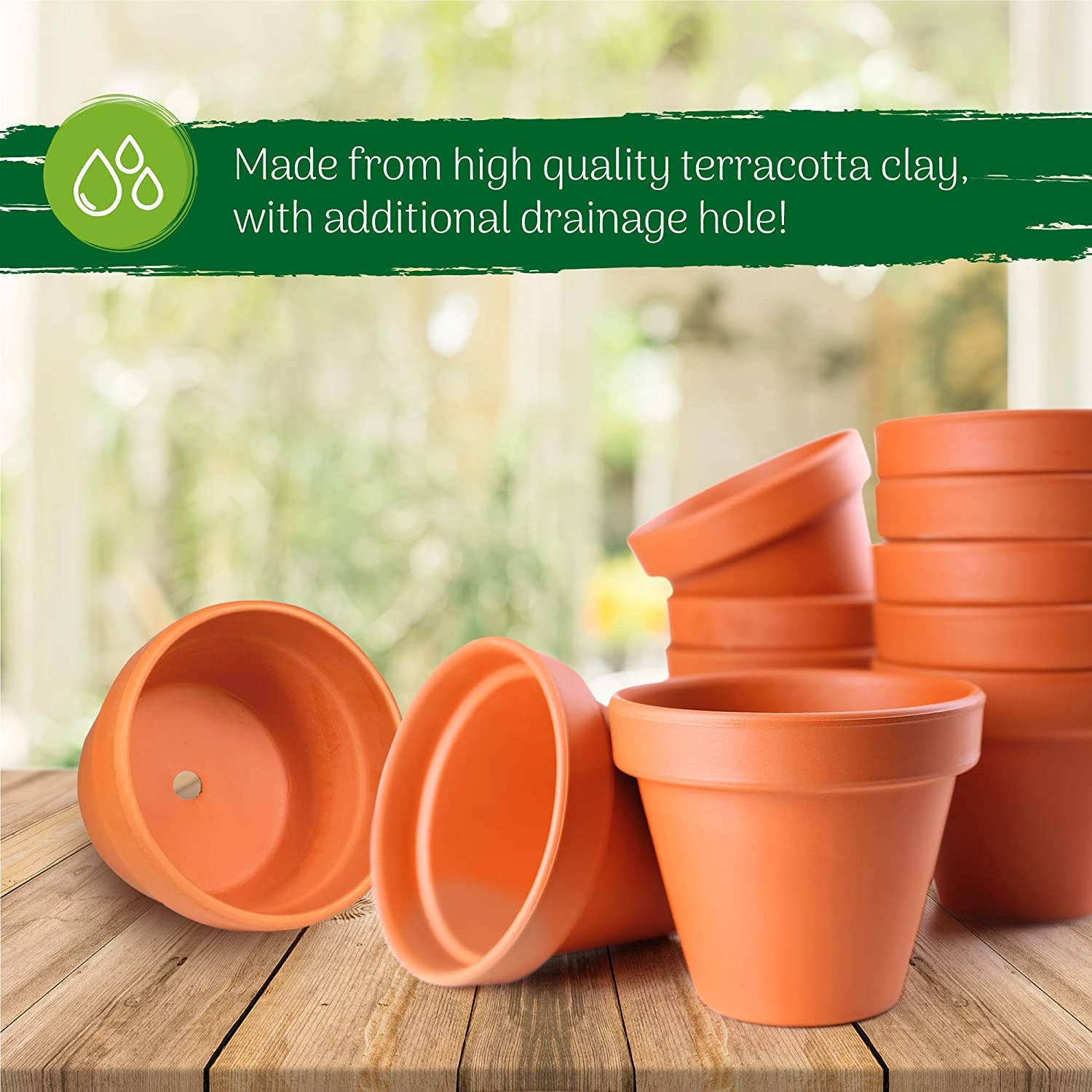 Jara Trading – wholesale Plant pot – Small Clay Terracotta Plant Pots - 16 Pack5