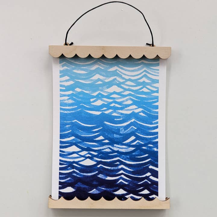 Slow Sunday - Wholesale Tapestry/Textile Hanger - A6 Mini Magnetic Print Frames - Straight, Wavy, Scalloped or Zig-Zag5