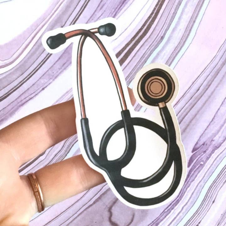 Stetoskop Sygeplejerske Vinylklistermærke for engroshandel hos Doctor Scribble