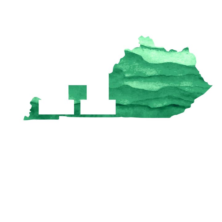 Kentucky Block HOME GRWAVE Decal for wholesale by Great Lakes Proud