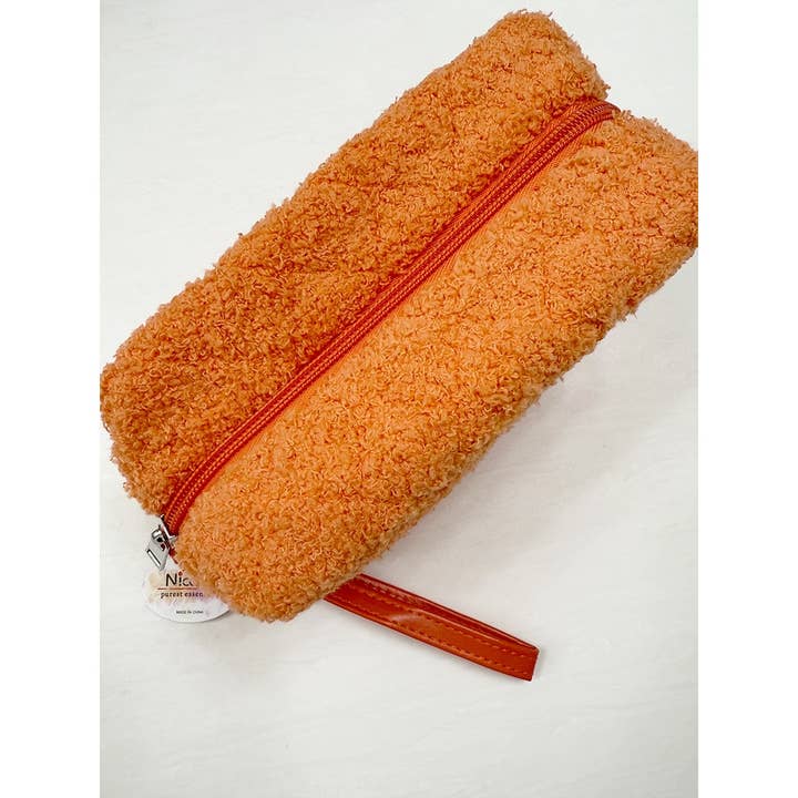 MIX COLOR Soft Plushie Teddy Cloth Light Weight Cosmetic Bag for wholesale on Faire3