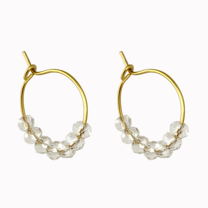 Orecchini Dazzling Facet Gold per la vendita all'ingrosso da parte di Don' aparte