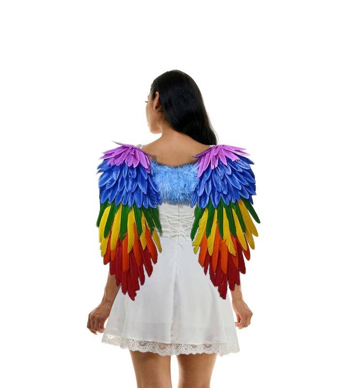 KBW Global Corp. - Wholesale Costume - Unisex - Rainbow Feather Angel Wings0