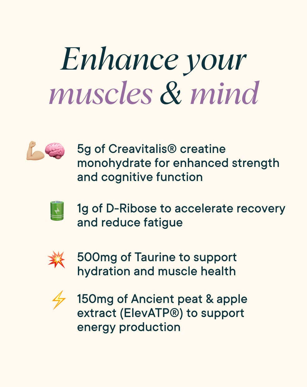 Ora Organic – Großhandel Protein-/Superfood-Pulver – Kreatin der nächsten Generation1