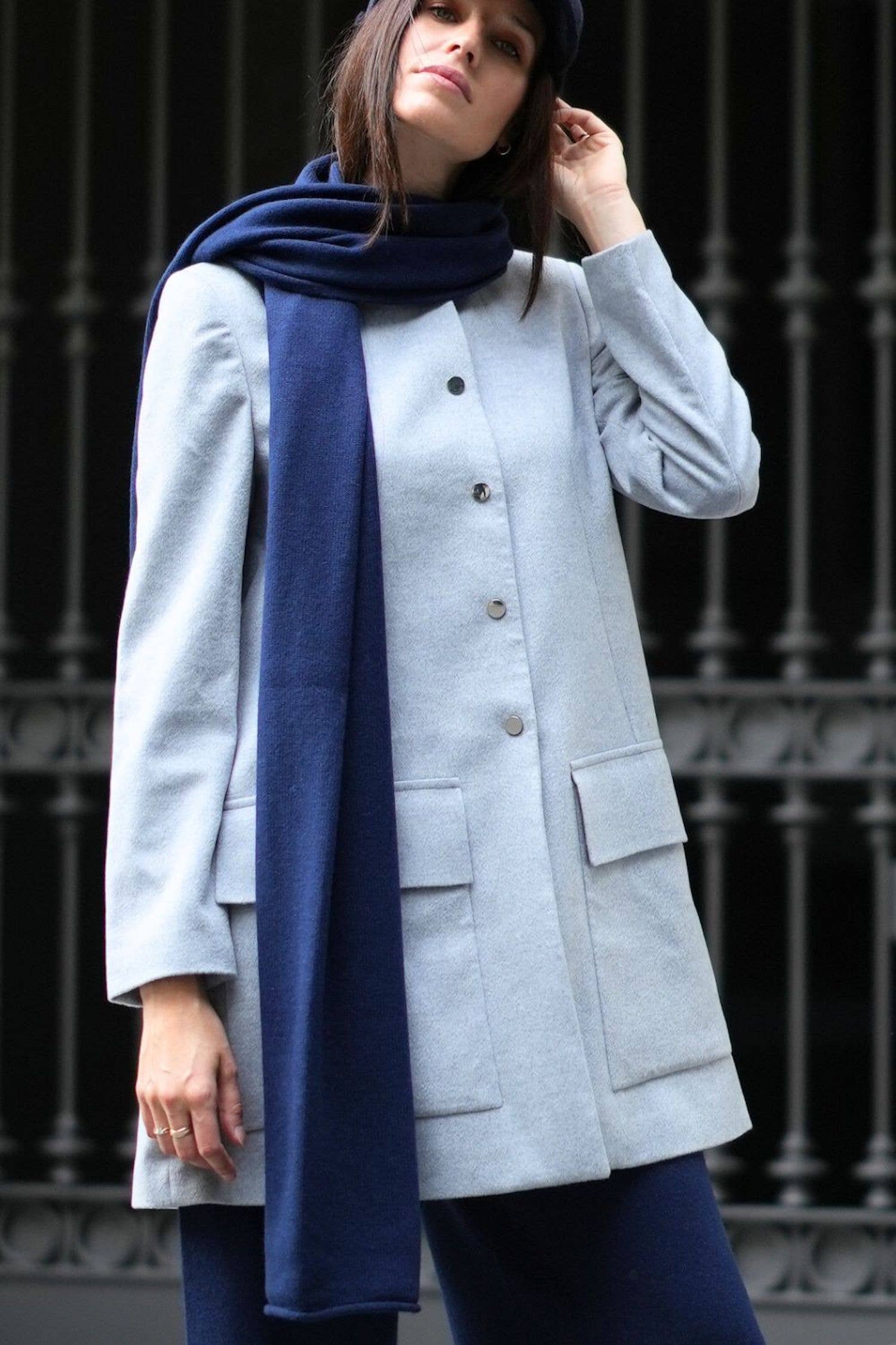 Bel Cashmere S.C. - Venta al por mayor Bufanda - Unisex - Bufanda Grande de Punto de Cachemira y Lana19