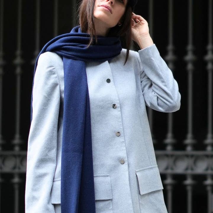 Bel Cashmere S.C. - Venta al por mayor Bufanda - Unisex - Bufanda Grande de Punto de Cachemira y Lana19