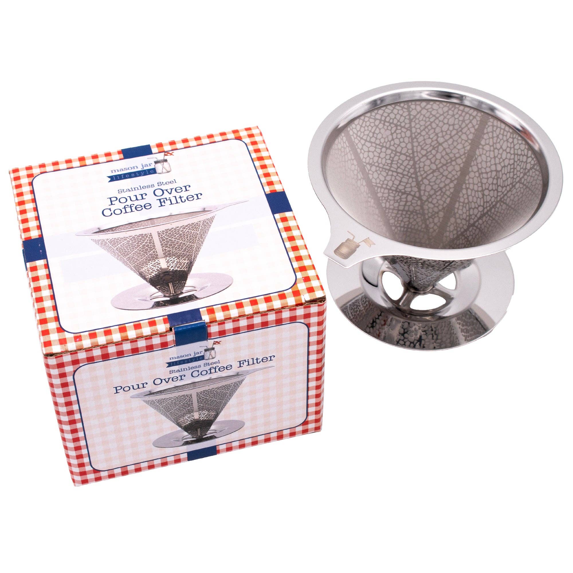 Mason Jar Lifestyle - Wholesale Pour Over & Dripper - Stainless Steel Pour Over Drip Coffee Filter for Mason Jars4