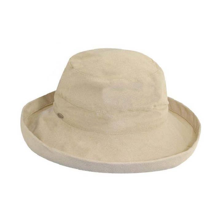 Scala Katoenen Ronde Kroon- Bari voor wholesale door Dorfman Hat Co