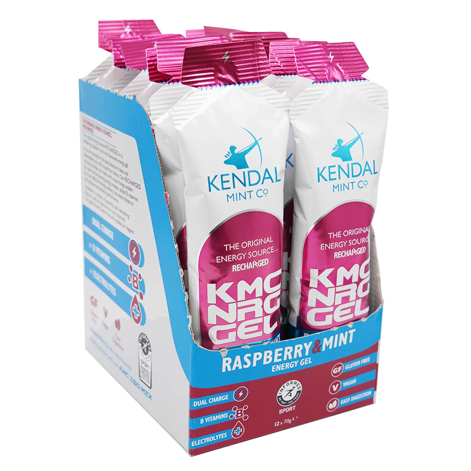 Kendal Mint Co® - Wholesale Sports/Energy Drink - KMC NRG GEL+ Citrus & Mint Caffeine Energy Gel 70g13