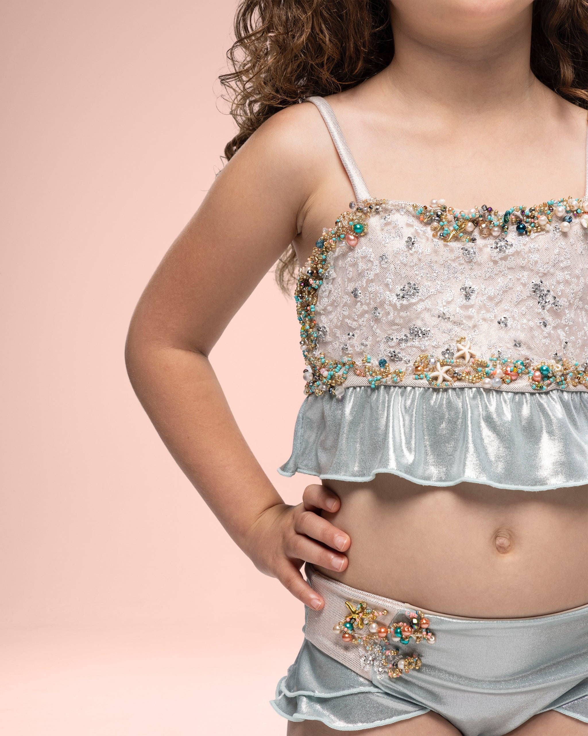 Lottie Holiday – Fato de banho de duas peças – Criança por atacado – Fato de Banho Místico para Meninas2