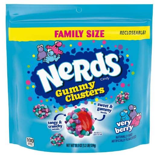 Shop The King - Wholesale Gummy - Nerds Gummy Clusters Peg Bag 18.5 oz0