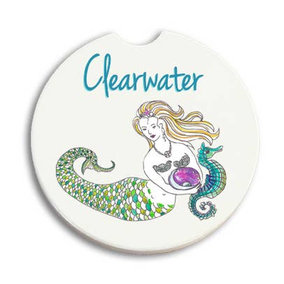 CC3019 (CC13) - Mermaid Car Coaster for wholesale by Paint The Town