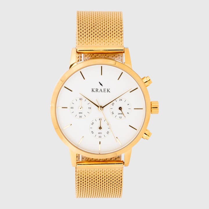 Valeria | Gold | Mesh | 38 mm for wholesale by KRAEK Watches